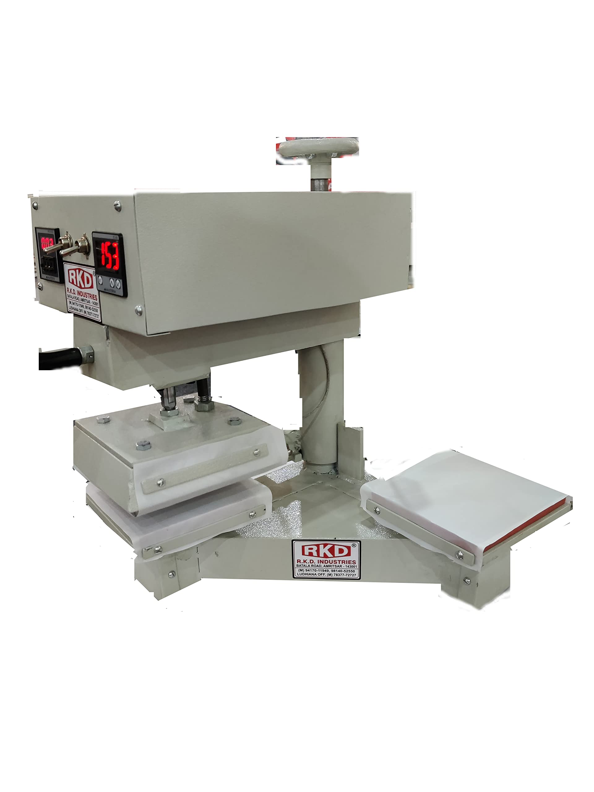 R.K.D INDUSTRIES 6X6 Inches Pneumatic Double Bed Heat Press